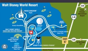 Walt Disney World Resort map