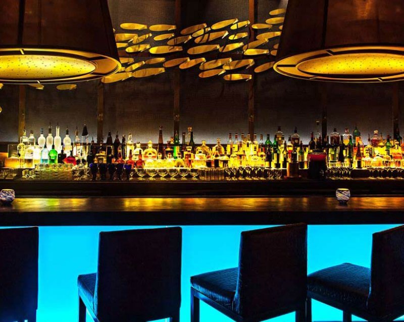 Lounge with Bar and Chairs