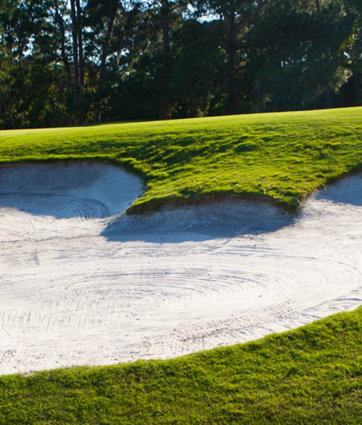 Mickey-Shaped Sand Bunker at Disney Golf Course
