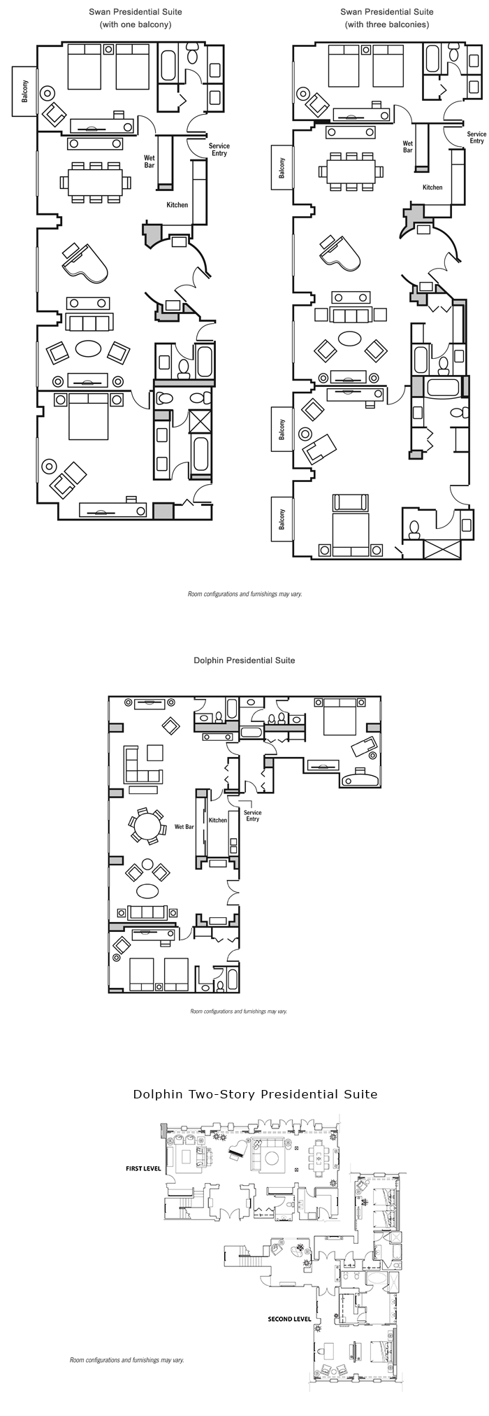 Presidential suite floor plan