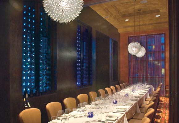 Bluezoo Private Dining Room with Long Table and Chairs