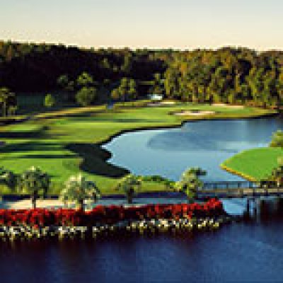 Lake and Greens at Walt Disney World World Championship Golf