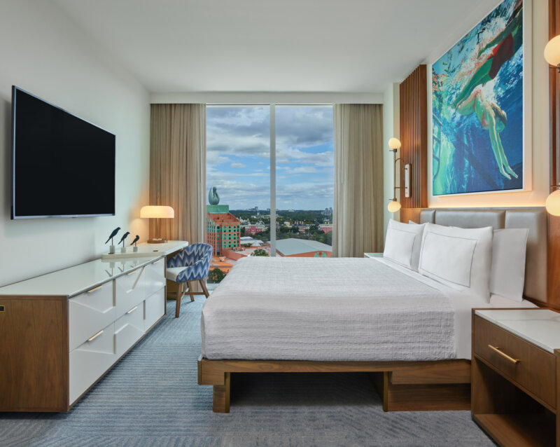 Swan Reserve Epcot Junior Suite King Room with Bed, Large TV and View