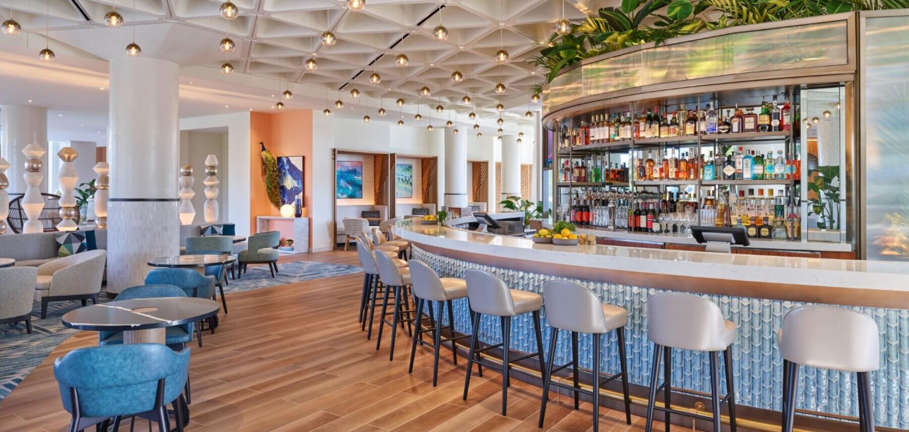 Lounge with Bar and Chairs
