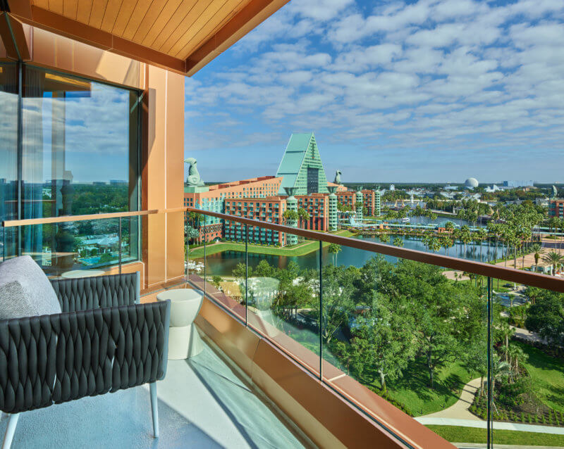 Chairman Suite Balcony Overlooking the Dolphin Resort