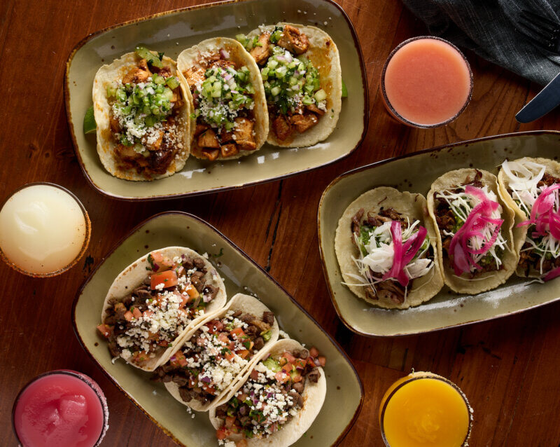 Rosa Mexicano taco plates.