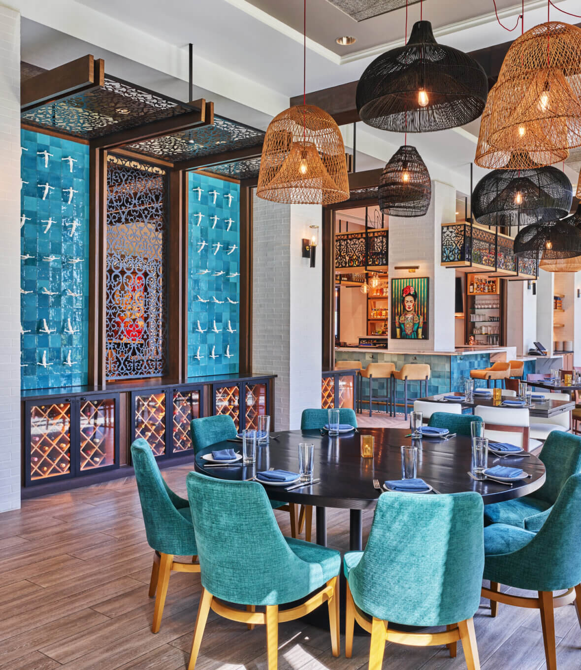 Rosa Mexicano interior photo with table and chairs